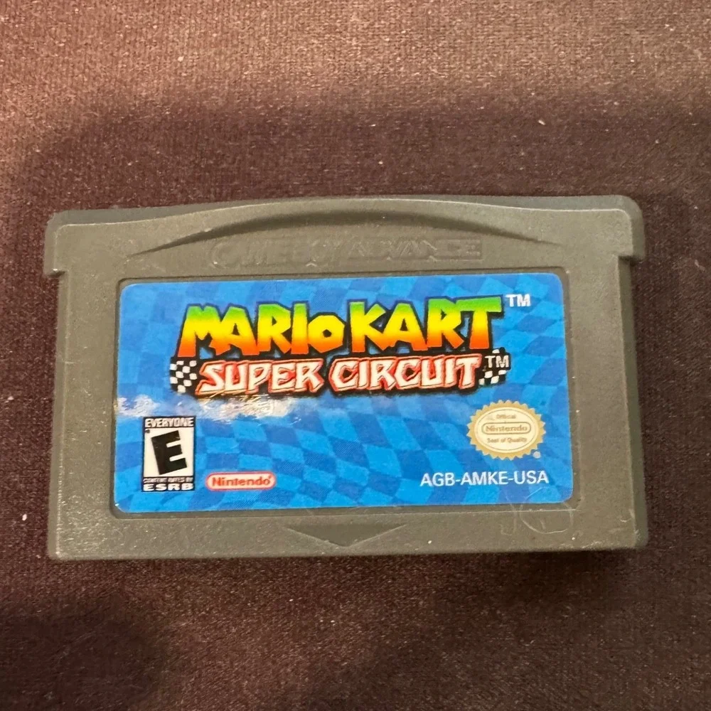 Mario Kart Super Circuit Nintendo Game Boy Advance GBA Game AGB-AMKE-USA Karting